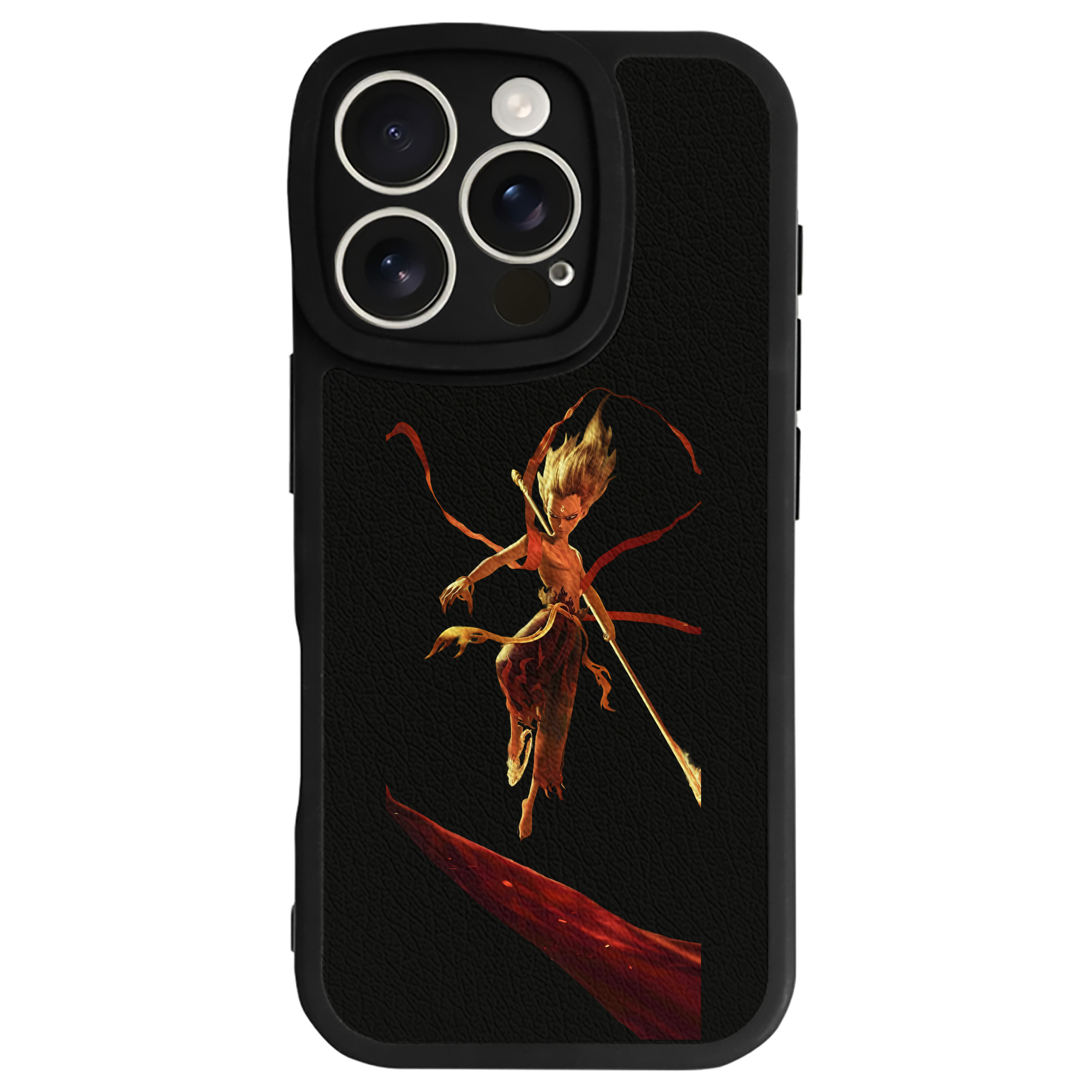 （画像用） Ne Zha 2 ナタ 魔童の大暴れ 【iPhone 16シリーズ対応】シリコンスマホケース（レザー調） 材質：シリコン
